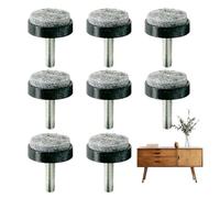 Pieds de nivellement robustes filetés pour pieds de meubles, vis de 3,8 x 3,1 cm avec écrou hexagonal, glissière en acier zingué, boulon de base réglable avec en nylon, rehausseur de hauteur de