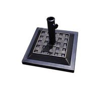pieds de parasol en résine 12kg noir pour poteau de parapluie dia.38mm ou 48mm forme carré pour terrasse cour jardin