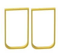 Pieds de protection réglables robustes et rustiques en tube carré moderne pour tables basses, armoires, commodes, 50 x 72 cm, fond arrondi