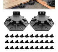 Pieds de support réglables, 30 pièces, en polypropylène, avec réglage de la hauteur
