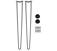 Pieds de table, 2 pieds de table de salon, pieds de support extra solides pour armoire, meubles, canapé et commode - Support de rechange avec un design robuste