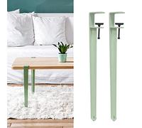 Pieds de table à pince en métal, pieds de meubles en forme de F, pieds de table basse, pieds de bar pour meubles et consoles à faire soi-même, design sans perforation pour protéger le bureau, (vert