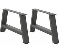 Pieds de table basse en forme de A 2 pcs. Anthracite 70x(30-31) cm Acier - Pieds de table 4012826