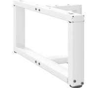 Pieds de table basse en T, 2 pièces, blanc, 60 x 25 x (30-31) cm, acier