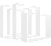 Pieds de table Black Metal ensemble de 2 pour Table basse ou Canapé, 50x43 cm