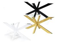 Pieds de table en acier, cadre d'araignée à faire soi-même pour tables de salle à manger et de cuisine, assemblage facile, finition revêtue de poudre, polyvalent pour une utilisation en conférence et