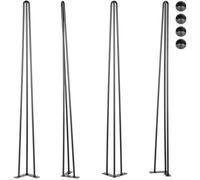 Pieds de table en épingle à cheveux - VEVOR - Lot de 4 - 34"" / 86,4 cm - Capacité de charge 220 lbs / 100 kg