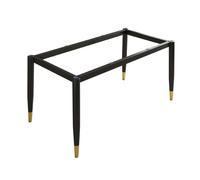 Pieds de table en métal avec ventouse et vis pour table de cuisine et salle à manger, base de bureau moderne, compatible avec plateau en bois et verre marbré - Support robuste