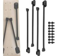Pieds de table en métal robustes 4X, protection anti-rayures