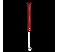 Pieds de table réglables avec roulettes - 1 pièce - Pieds de meubles réglables en hauteur - Colonne de support - Accessoires de bricolage avec vis (440-625 mm, rouge et blanc)