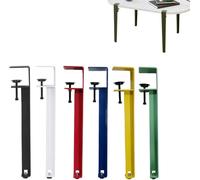 Pieds De Table Réglables sans Perçage, De 40 à 76 Cm, Lot De 4 Pieds à Pince en Métal pour Projets De Bricolage, Compatibles avec Les Plateaux en Verre, Marbre Et Bois - Rouge Red 71cm/28in