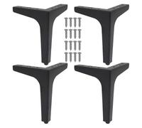Pieds de table triangulaires robustes en métal, base coudée de rechange pour salle à manger, cuisine et meubles de maison, pieds de table en acier pour comptoirs, postes de travail, bureaux, tables