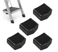 Pieds d'Échelle en Caoutchouc Antidérapants 40 x 20 mm - 4 Pièces | Universels, Faciles à Fixer, Remplaçables, Caoutchouc Noir, Protection Sécurisée