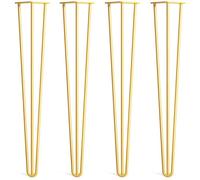 Pieds épingle en acier - Unbrand - Lot de 4 pièces - Hauteur 20 cm - 3 tiges pour stabilité - 16 vis incluses