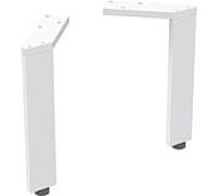 Geberit Pieds de meuble 502.330.01.1 – Ensemble 2 pieds réglables 22,5–23,3 cm blanc