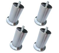Pieds réglables en métal pour meubles, support en acier inoxydable brossé pour tables basses, meubles TV, canapés et plus encore - Design élégant pour les intérieurs modernes