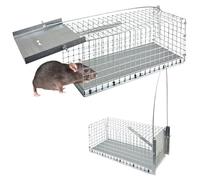 Piège à Animaux Humaine Souris Rats Animal Vivant Cage 27 x 11 x 11 cm petots rongeurs Petigi
