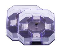 Piège À Cafards Réutilisable Et Efficace (2pcs) | Forme Octogonale Adaptée Aux Coins, Conception Anti-évasion, Non Toxique Et Sans Danger Pour Les Animaux