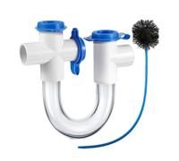 Piège à condensat HVAC - Piège à condensat 3/4" avec brosse de nettoyage, kit de nettoyage de drain, connecteur d'installation de tuyaux, accessoires CA pour