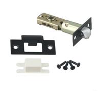 Piège à encastrer pour tubes 60/70 mm, serrure à cadre tubulaire ignifuge | Piège de porte pour portes intérieures, piège de porte réglable 60/70 mm pour portes de chambre, serrures à encastrer