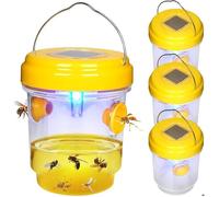 Piege a Frelons Asiatique-Piege A Guepes Et Frelons Exterieur À Suspendre-Mouche Moustique Insecte-Énergie solaire-11.8x9.3cm-4PCS