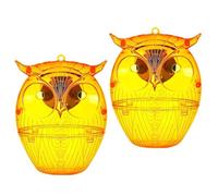 Piège à frelons - Piège à abeilles pour l'extérieur | 2 attrape-abeilles solaires avec lumière LED réutilisable pour verger, ferme, jardin, cour extérieure