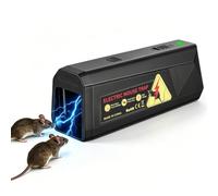 Piège à Grand Rat Électrique 2000V Haute Tension, Piège Souris Mort Instantanée et Humaine, sans Contact Direct, Boîte Appât Rat, Piège à Rat Électrique Professionnel pour Cuisine, Garage et Grenier