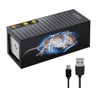Piège à Grand Rat Électrique Professionnel, Piege Souris Mort Instantanée et Humaine, sans Contact Direct, Réutilisable, Boite Appat Rat Piège à Souris Électrique pour Cuisine, Garage et Grenier