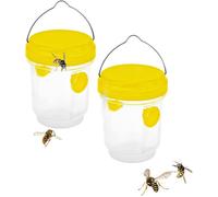 Piege A Guepes Et Frelons Exterieur À Suspendre,Kit Piege A Frelon Pour Bouteille Plastique Interieur, Piege Moustique, (2PC)