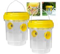 Piege A Guepes Exterieur Tap Trap, Kit Piege A Frelon pour Bouteille Plastique Interieur, Piege Frelon Asiatique Selectif, Piege Guepes Et Frelons Exterieur, Piege Moustique, Mouche, Moucheron