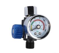 Piège à huile et eau en ligne en cuivre bleu pour systèmes d'aérographe, accessoire d'outils pneumatiques de 12,5 mm avec bol séparateur d'humidité clair