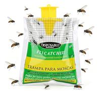 Piège à Mouche avec Appât Poche Piège a Mouche Pièges à Mouches Extérieurs Piège à Mouches pour l'Intérieur Suspendre Anti Mouche Exterieur pour la Maison/la Cuisine/l'Extérieur/Fermes/Jardin (A*1)