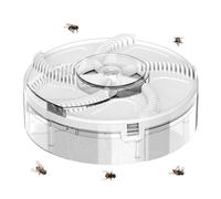 Piège à Mouche Électrique Rotatif Anti-insecte Amovible Silencieux Rechargeable USB- Blanc