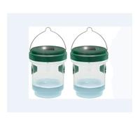 Piège à Mouche,Guêpes et Moustiques,Piège à Frelons à SuspendreAttrape Anti-Insectes,Solaire avec Lumière LED,2pcs
