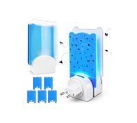Piege à Mouche Moustique avec lumière Bleue pièges à Mouches d'intérieur + 5 Cartes de 1 appareil 5 pièges adhé LAMPE ANTIINSECTE