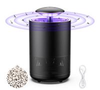 Piège à Mouches à Fruits pour l'intérieur Piège à moustiques et moucherons | Attrape-éventail pour moucherons, mites, mouches, etc. Lampe UV portable pour maison, garage, camping, cour, alimentation USB