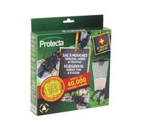 Protecta® Sac Piège à Mouches 3,5L - sans Insecticide - 4 Appâts Inclus - Jusqu’à 40 000 Mouches - Terrasse, Jardin, Bâtiments - Appât Puissant Muscattract Dry (1)