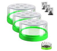 Piège À Mouches Réutilisable Non Électrique, avec Appât Intégré, 7 Trous, Transparent, sans Poison, sans Danger pour Les Enfants Et Les Animaux, pour Une Utilisation Intérieure Et Extérieure (3pcs)