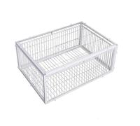 Piège à oiseaux, cage à lapin, souris, construction en métal, entrée uniquement, sans sortie, cage à oiseaux portable épaisse cryptée collecte automatique des pigeons (blanc)