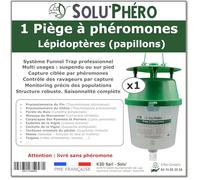 Piège à Phéromones Funnel Trap, SOLU'PHERO - Piège Papillons Lépidoptères - Usage Jardin & Vergers - Piège Réutilisable à Suspendre ou sur Pied - sans Phéromone