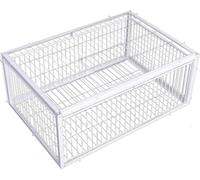 Piège à Pigeons en métal avec entrées unidirectionnelles et Lucarne, Cage à Oiseaux pour fermes et jardins/16x12x10 Pouces