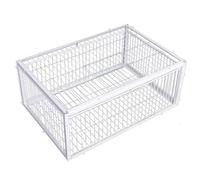 Piège à Pigeons, piège à Oiseaux avec entrées Sens Unique et Lucarne, Cage Pigeons en métal de 16 x 12 x 10 Pouces pour fermes, granges, Jardins, Cage d'élevage de colombes