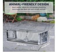 Piege a Rat, 41x14x11 CM Cage Piège De Capture Professionnel, Piège d'animaux Cage pour Souris Loir Mulot Rongeurs