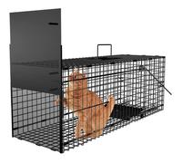 Piège à Rat et Souris Vivant 78x26x29cm - Grand Piège Galvanisé pour Martre Renard Chat et Autres Animaux Indésirables