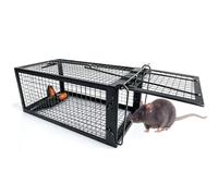 Piège à Rat, XXL Piege a Souris sans Tuer Cage Attrape Rat Cage de Capture pour Souris Loir Mulot Rongeurs - Piege a Rat Réutilisable Un Usage Extérieure Intérieure - 31 x 17 x 13.5 cm