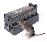 Piège à rats électrique 7000 V - Tension puissante - Avec porte anti-fuite, Rat Trap réutilisable - Rechargeable par USB - Pour souris, hamsters, souris efficaces