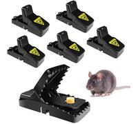 Piège à Rats Professionnel, 6 Clips de Piege a Souris Efficace, Piège Souris Reutilisable, Attrape, Tapetteà Plastique, Tapette