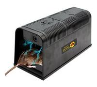 FISHTEC Piège à Rongeurs 5000V Tueur - Fonctionnement sans Fil Témoin Lumineux Chocs Électriques LED intégrée on/Off Plaque Métalliques Électronique Non Nocif Elimination Rats Souris