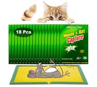 Piege a Souris | 18 Pcs Piege a Rat | Colle Souris Piege | Attrape Souris | Piège à Souris | Anti Souris Efficace | Glue Souris | Anti Rongeur | Plaque Collante Souris (18 pièces)