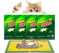 Piege a Souris 4 Pcs Piege a Rat Colle Souris Piege Attrape Souris Piège à Souris Anti Souris Efficace Glue Souris Anti Rongeur Plaque Collante Souris
